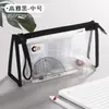 Bolsa de Exame Jerry Cor Vermelha da China para Estudantes do Vestibular Grande Capacidade Portátil Transparente Bolsa para Documentos
