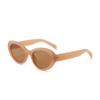 Gafas Xunge 2252 Montura Grande Cubre Rostro Montura Ovalada Carey Gafas de Sol Multicolor Gafas de Sol con Remaches para Mujer Hombre