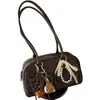 Moda Dropshipping Bolso de Bolos para Mujer Bolso Casual Gran Capacidad Bolso de Hombro y Mano Pu Bolso Simple para Exteriores