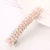 Joyería Estilo Coreano Tocado Brillante Pinza para el Cabello Diamante Hilo de Pesca de Cristal Trenzado Pinza Lateral Pinza de Una Palabra Exquisita Pinza de Resorte Accesorios para el Cabello Venta al por Mayor