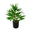 Folhas Artificiais Falsas, Plantas Verdes Simuladas, Plantas Biônicas, Bambu, Folhas de Bambu, Pátio Externo, Sala de Estar, Decoração de Chão e Paisagismo