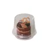 Caja para Pastel Mousse Postre Mil Capas Redonda de 3 Pulgadas Caja de Embalaje de Ampolla Caja para Empaque de Postre de Frutas Pastelería