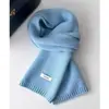 Cachecol 100% Lã Pura do Fabricante para Mulheres, Novo Estilo Outono e Inverno, Quente, Cor Sólida, Versátil, Gola de Lã para Casal para Homens