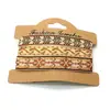 Set de 3 Piezas Venta Caliente Transfronteriza Cuerda de Mano Étnica Bohemia Retro Pulsera Tejida Colorida de Nepal Joyería
