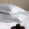 Funda de Almohada Blanca de Algodón Puro Personalizada para Hotel Hotel B&B Ropa de Cama de Lino Cubierta para Núcleo de Almohada Sobre Borde Volante Funda de Almohada