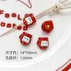 Serie Roja de Navidad y Año Nuevo Conejo Lindo Oso Paixing Cuentas Accesorios de Aleación DIY Cuentas