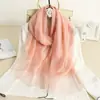 Chalina Delgada de Color Sólido para Mujer 2024, Calentador de Cuello con Hilo Dorado, Bufanda Única Tipo Seda, Bufanda de Seda Artificial para Primavera y Otoño, Tie-Dye al por Mayor