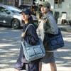 Nueva Bolsa Cruzada de Mezclilla Lavada Casual Estilo Japonés para Mujer, Bolso de Hombro de Gran Capacidad a la Moda, Mochila Trendy para Estudiantes