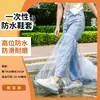 Nuevas Cubiertas de Zapatos Estampadas, Cubrezapatos Desechables para Adultos y Niños, Cubrezapatos Impermeables para Lluvia en Días Lluviosos, Cubre Pies Impermeables de Tubo Alto Resistentes al Desgaste