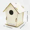 Casa de Pájaros de Madera DIY Transfronteriza Nido de Pájaros Juguete de Ensamblaje Pintura Creativa con Graffiti Manualidades Caseras Hechas a Mano