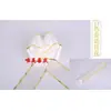 Regla Roja Decorativa Boda Otra Celebración Grande Regla Cesta de Flores 6 Aperturas Pancarta de Guirnalda Cinta para Escribir en Guirnalda Trompetista 5