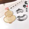 Tecido Brocado Ruyi Borboleta Ruyi Base de Cabaça DIY Estilo Antigo Acessórios Dinastia Han Base para Broche Acessórios Material