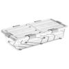 Caja de Almacenamiento Debajo de la Cama Caja de Plástico Transparente Caja de Almacenamiento con Ruedas Caja de Almacenamiento de Ropa Caja de Almacenamiento Debajo de la Cama del Sofá Caja Debajo de la Cama