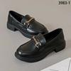 Mocasines de Tacón Bajo para Mujer 2025 Nuevos Zapatos de Trabajo de Tacón Plano Suela Suave Zapatos de Piel de Vaca Genuina Planos Versátiles para Primavera y Otoño Tacones Gruesos