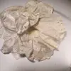 26 Scrunchies de Encaje Grande Doble Capa Estilo Coreano para Moños y Coletas de Mujer
