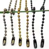 Cadena de Hilo de Hierro de 2.4 mm Cadena de Perlas Redondas Color Bronce Negro Pistola Cadena para Etiqueta Etiqueta para Zapato Bolsas Accesorios para Manualidades Niquelados