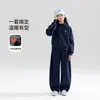 Conjunto de Ropa Infantil Zuoxi para Niñas 2026 Nueva Moda Pantalones de Guadaña Conjunto de Otoño para Niños Pantalones Chaqueta Ropa Deportiva para Niños Grandes