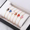 Pulsera de Moda Transfronteriza Europea y Americana para Mujer Joyería Simple Versátil Joyería Linda Mariposa Pulsera Ajustable Fabricante Venta al por Mayor