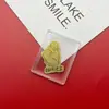 Insignia Corporativa Personalizada Logo Oro Puro 999 Ascendiendo Constantemente para Atraer Riqueza y Tesoro Pegatinas para Teléfono Móvil Tienda Festiva Pequeños Regalos