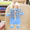 Porta Pañuelos para Respaldo de Asiento de Coche Caja de Pañuelos Divertida para Coche Colgante Monstruo de Dibujos Animados Decoración Interior de Coche