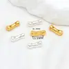 Cuentas Espaciadoras Flor de Seis Pétalos Chapadas en Oro Real de 18 Quilates que Conservan el Color con Agujeros Horizontales, Cuentas que Conservan el Color Cubiertas de Oro, Cuentas Sueltas, Accesorios para Pulseras DIY D139