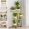 Soporte para Flores para Sala de Estar, Estantería de Piso para Balcón, Soporte de Hierro para Macetas de Suculentas, Soporte Móvil de Múltiples Niveles para Plantas