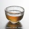 Xícara de Chá Pequena de Vidro Estilo Japonês, Conjunto de Chá Kung Fu de Alta Qualidade, Xícara de Mestre, Xícara de Chá Martelada Espessada, Venda por Atacado de Xícaras Pequenas