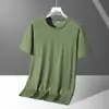 Camiseta Deportiva de Verano 2026 Ropa Casual para Hombre Camisa Fresca de Algodón Puro Manga Corta Cuello Redondo Talla Grande Transpirable Color Sólido Camiseta para Mujer