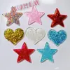 Acessórios para Joias de Resina Atacado Materiais Artesanais DIY Fivelas de Sapato Chapéu Cola Creme Patches com Glitter Dentro Estrela de Cinco Pontas