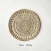 Decoración de pared de paja, fondo, estilo étnico, marroquí, sofá, mesita de noche