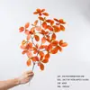 Folhagem Artificial com Galhos de Madeira Pé de Pato, Cachos Planos de Plantas Verdes Falsas para Decoração de Casa, Arranjos Florais, Engenharia de Paisagismo e Paisagismo