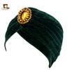 Otoño e Invierno Diamante Dorado Franela con Capucha Terciopelo Dorado Sombrero Indio Bolso Plegable con Capucha TJM-21K