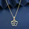 Cadena Elegante para Clavícula Chapada en Oro Real Diseño de Nicho para Mujer Collar de Estrella de Cinco Puntas Cadena de Collar Simple de Moda Versátil