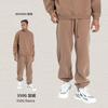 Cai Xiang Island Ropa para Hombre Otoño e Invierno 350g Polar Dopamina Holgado Suelto Marca de Moda Conjunto de Sudadera y Pantalones para Hombre