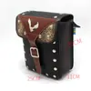 Caja Lateral para Coche Modificado Harley Color Sólido Piel Sintética Simple Impermeable Retro Resistente al Desgaste Bolsa Colgante para Motocicleta
