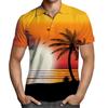 2026 Masculino Novo Pulôver Casual de Manga Curta com Gola Lapela Estampado em 3D Camiseta Casual Masculina Camisa Polo Personalizada Estampada
