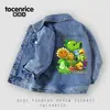 Plantas vs. Chaqueta de Mezclilla para Niños Zombies Estilo Nuevo Primavera y Otoño Chaqueta Versátil Lavada para Niño Ropa de Otoño