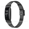 Adecuado para Fitbit inspire1/HR inteligente universal inspire2 correa de hebilla de doble seguro de cinco eslabones de alta gama
