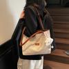 Bolso Casual Nuevo de Gran Capacidad para Mujer 2025 Moda Casual Retro Nicho para Viajero Bolso de Hombro Estilo Extranjero Bolso Tote