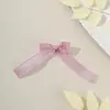 Accesorios para el Cabello de Bebé con Lazo Estilo Europeo y Americano para Niñas, Pinza para Flequillo Lateral, Pasador Completamente Cubierto de Tela, Accesorio para el Cabello No Dañino