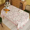Mantel Ovalado Estilo Americano, Impermeable, Resistente al Aceite, Mantel sin Lavado, Nuevo Modelo 2026, Lujo Ligero, Cubierta de Mesa de Café de Gama Alta