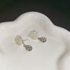 Aretes de Camelia para Mujer 2025 Nuevo Estilo Caliente Lujo Accesible Aretes de Gama Alta Elegantes Dulces y Versátiles Pendientes de Moda Ins