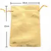 Suministro transfronterizo de bolsas de tela dorada y plateada bolsa de tela rojo dorado joyería joyería texto juego regalo bolsas de embalaje de almacenamiento en stock
