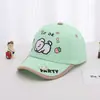 Gorra de béisbol casual para bebé al por mayor diseño de letra de dibujos animados color a juego de cachorro sombrero de sol para niño princesa comercio exterior
