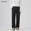 Pantalones de Jean para Hombre Apo, Estilo Americano High Street Transfronterizo, Temporada de Primavera, Pantalones de Lyocell Sueltos de Pierna Recta de Alta Gama y Modernos.