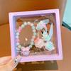 Pulsera Nueva para Niños, Anillo para Niña Pequeña, Clip para Oreja de Dibujos Animados para Bebé Niña, Juego de Joyería para Niñas, Moño Sanrio