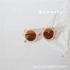 Gafas de sol para niños color Brin Brin Morandi orejas de oso esmeriladas para bebé modelado cóncavo gafas de sol con protección solar