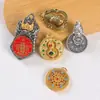 Bênção Oficial do Paraíso Cinco Bênçãos Chaveiro Perfeito para Carro Estilo Chinês Prata Pingente Rotativo Ornamento Acessórios Em Estoque Atacado