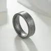 Anillo antiguo de plata de borde plano para hombre, simple, tendencia retro, Europa y Estados Unidos, popular transfronterizo, suministro Amazon Greek temu