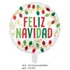 Globo de Pelota Redonda Redonda de Santa Claus Árbol de Navidad Alce Película de Aluminio Transfronterizo de 18 pulgadas Globo Decoración para Fiesta de Navidad